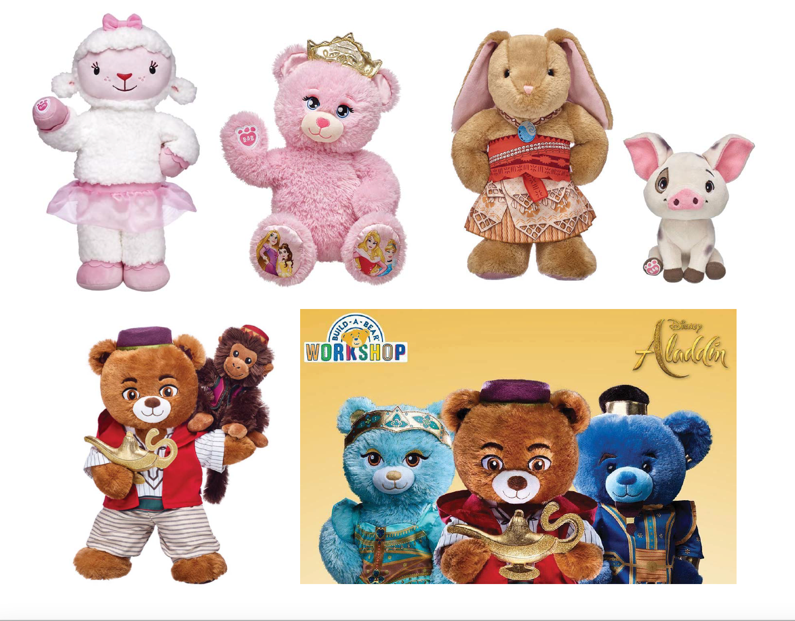A range of Disney properties and products