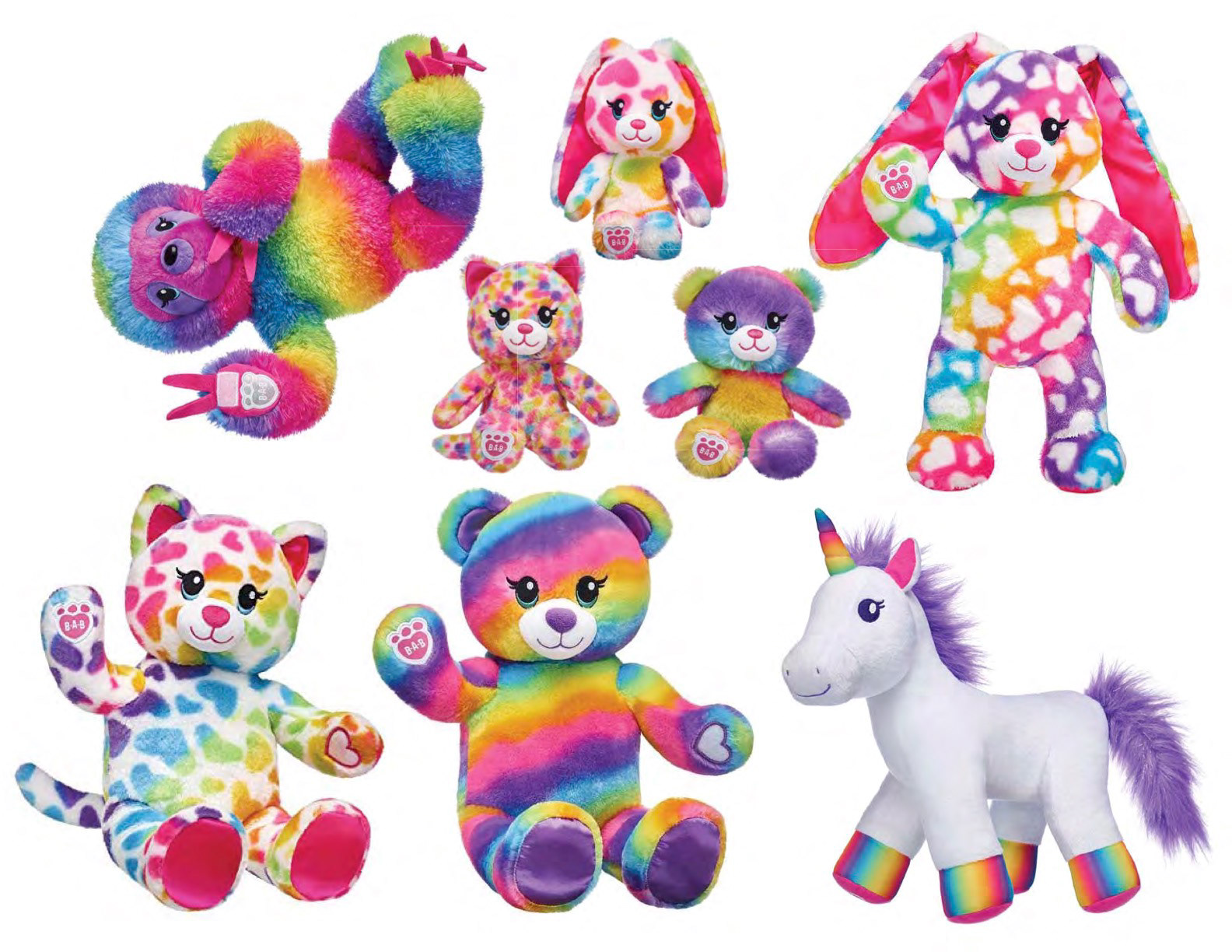 I created SO MANY rainbow plush. Here are a few.