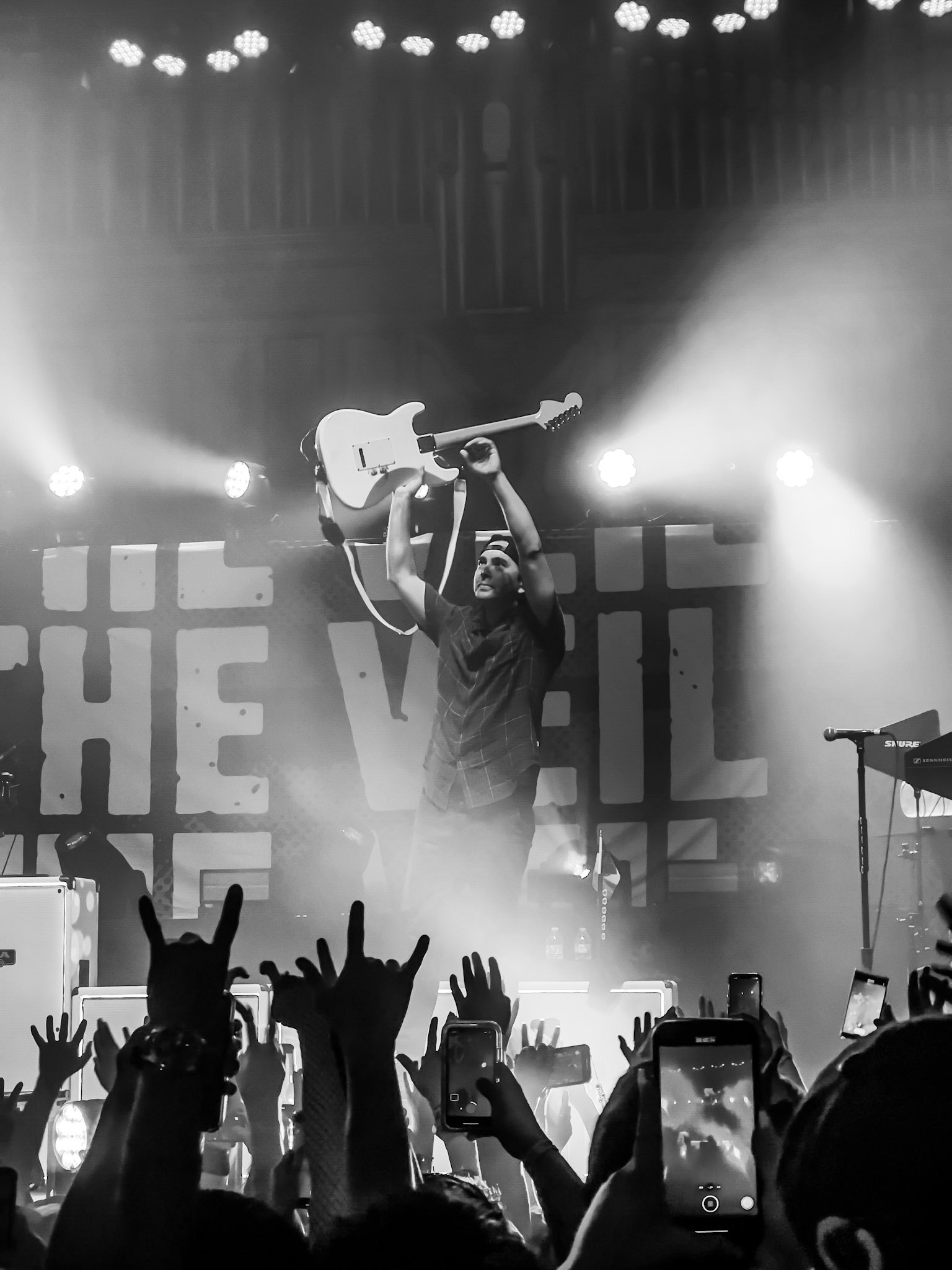 Vic Fuentes of Pierce The Veil at their concert in Atlanta