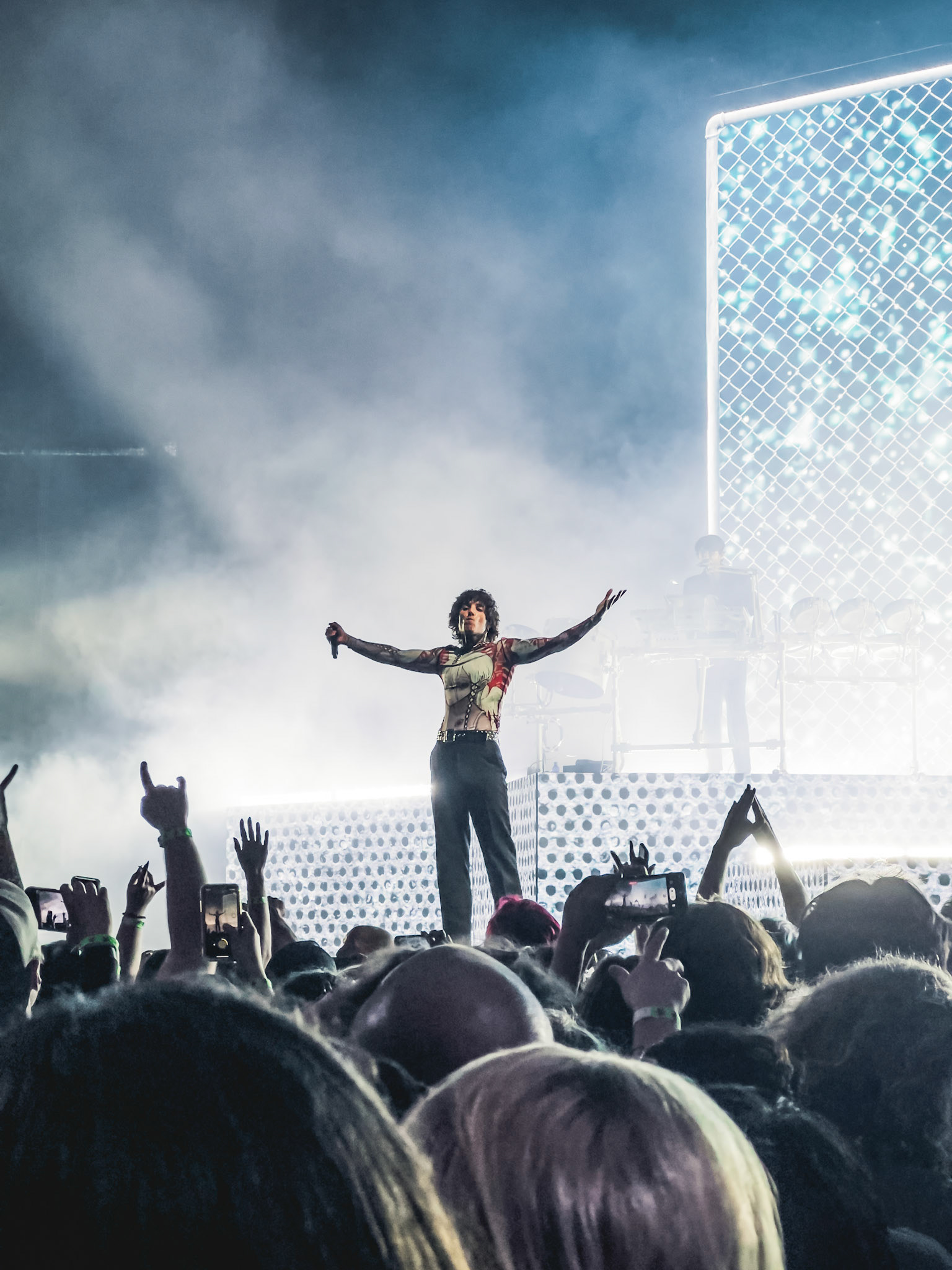 Oli Skyes of Bring me the horizon at their concert in Miami