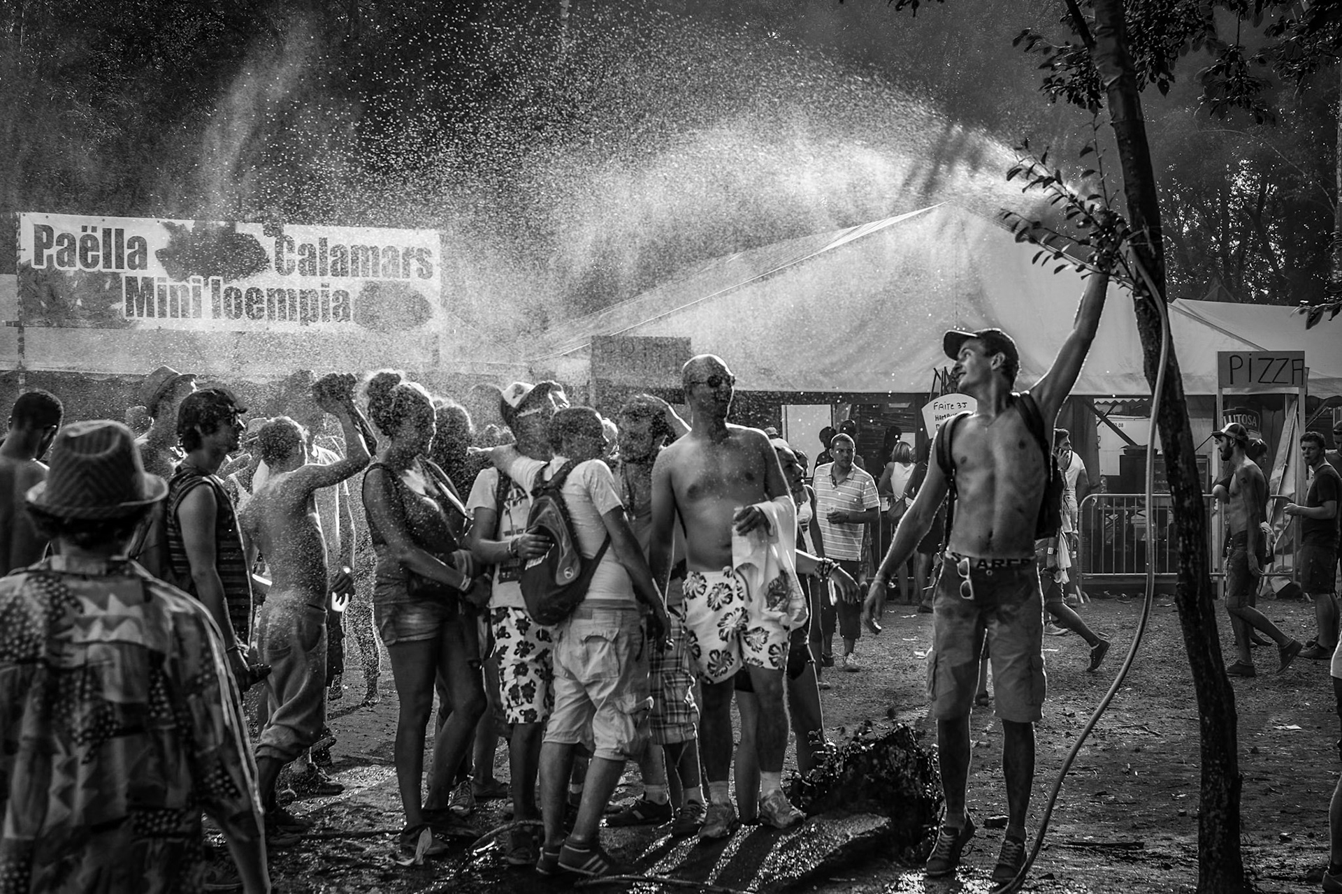 Hot day at Dour festival, Belgium
