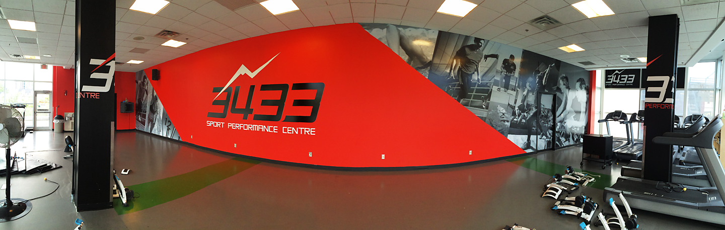 Repsol Centre's 3433 Sport Performance Centre required a bold, new brand to propel it into the hearts and minds of its membership. Project scope included creation and development of brand and logo, promotional campaign materials for Launch Day, digital assets, website design, large format graphics for the interior and exterior of the training studio, and coaches uniforms. 2015