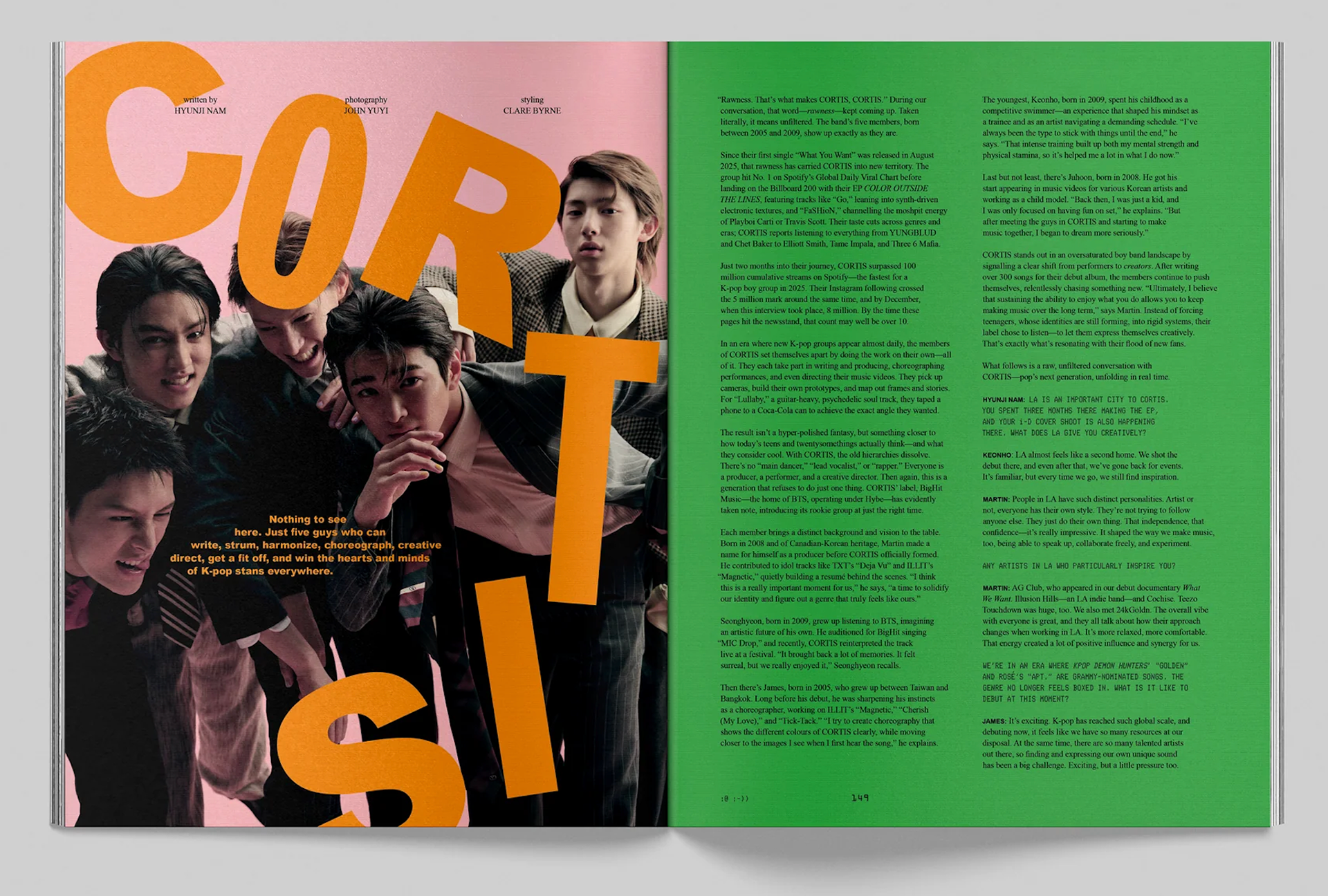 CORTIS for I-D magazine