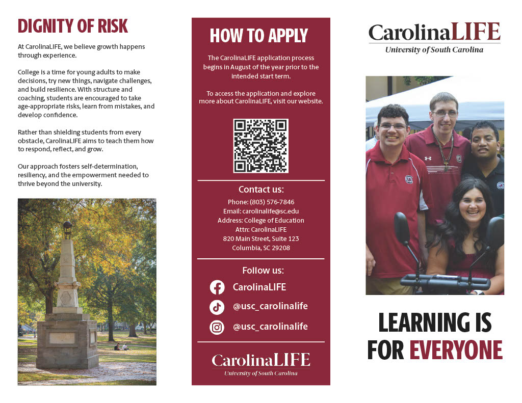 Parent Informational Brochure for CarolinaLIFE