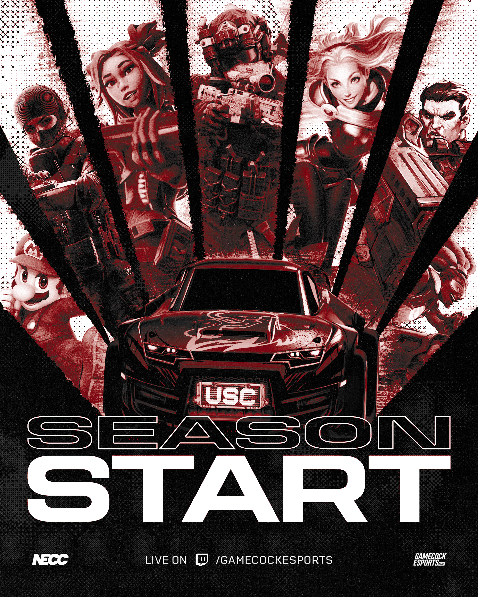 Season Start Graphic USC Gamecock Esports