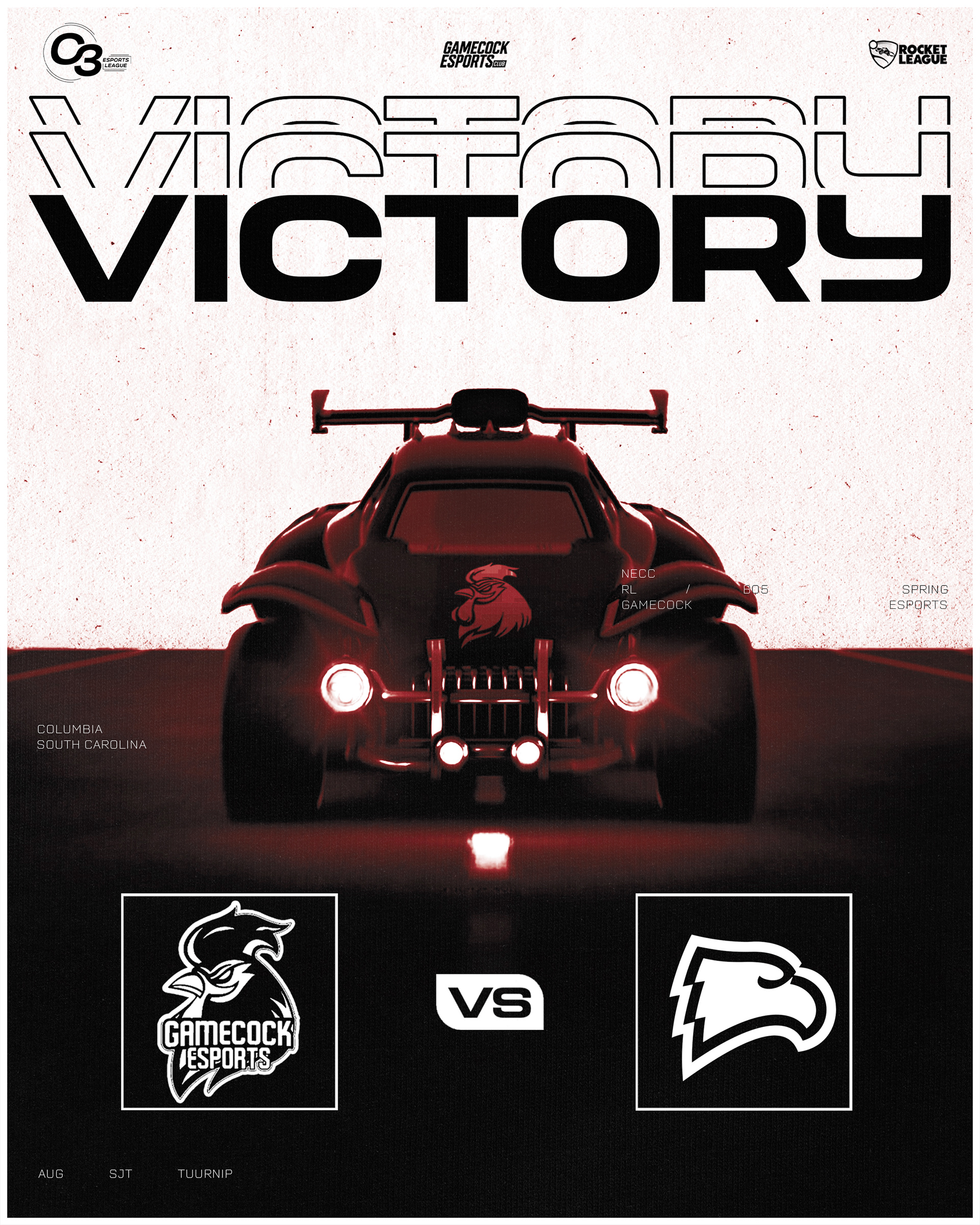 Victory Graphic for USC Gamecock Esports