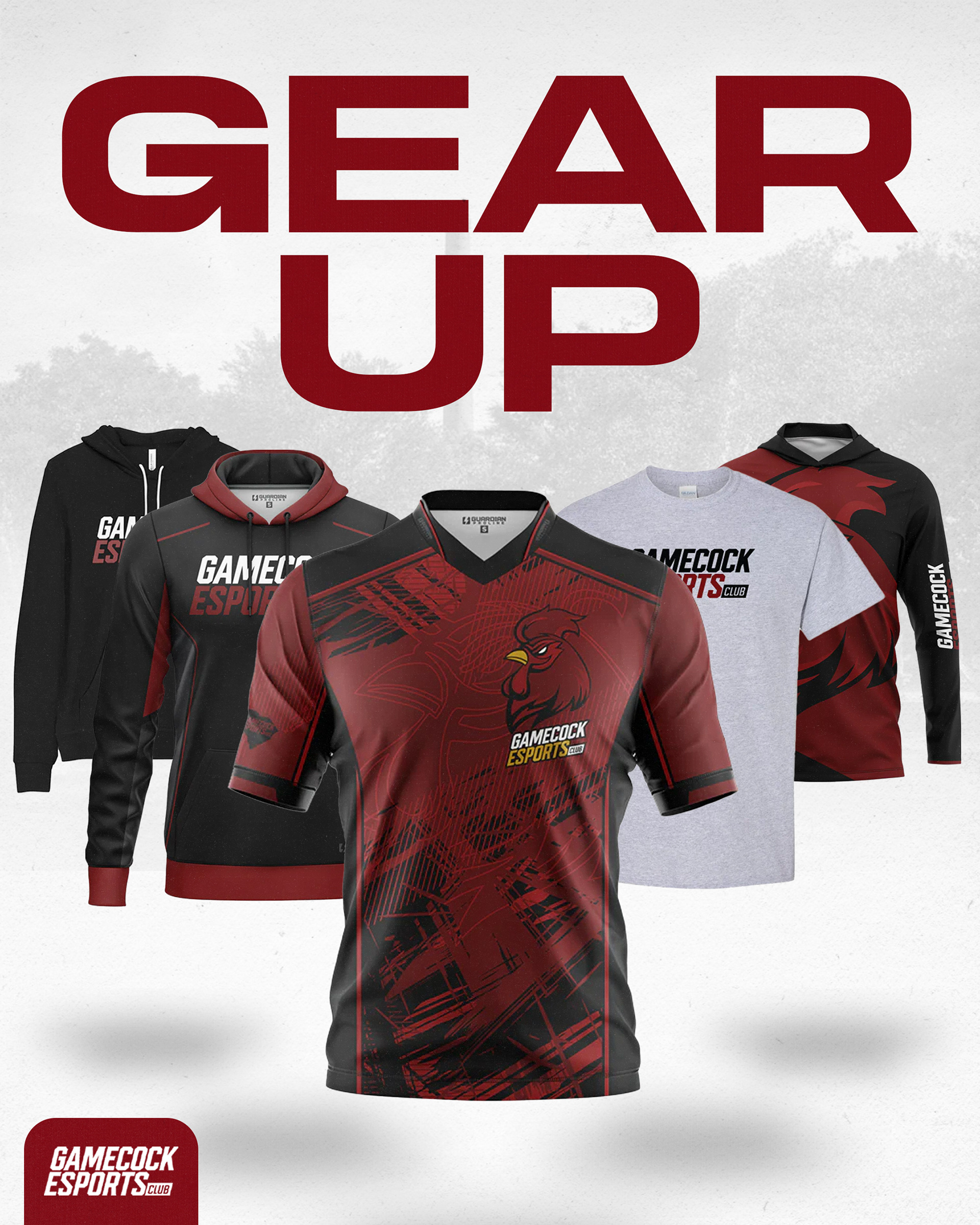 Announcement post for new Gamecock Esport merch