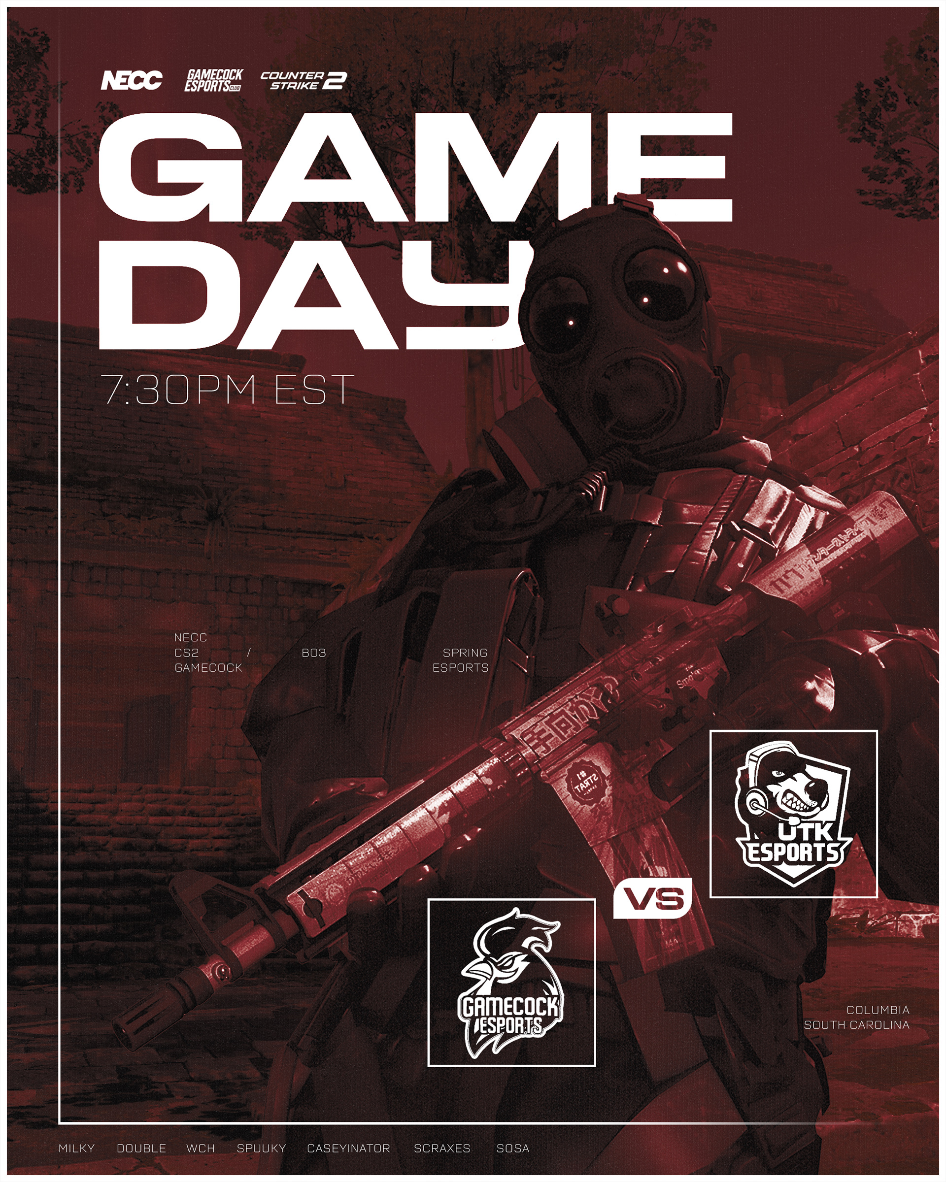 Game Day for USC Gamecock Esports Counter-Strike