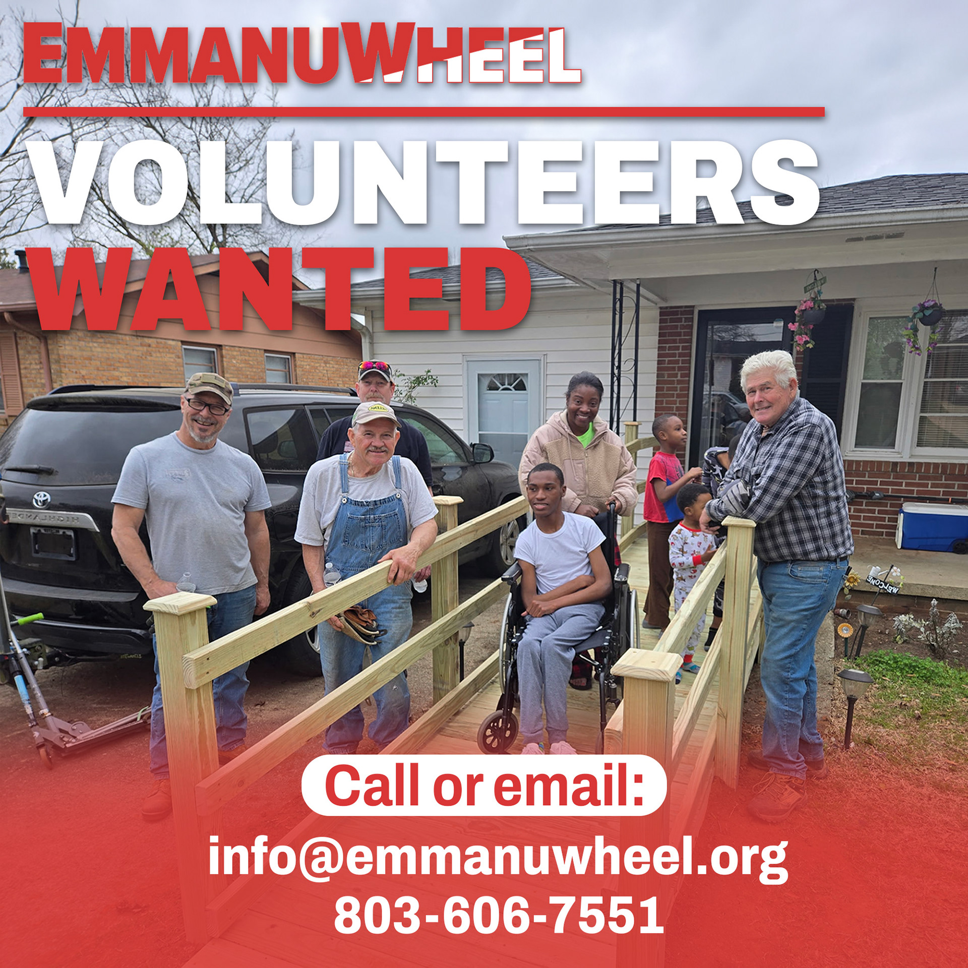 Ad designed for Facebook to gather more volunteers