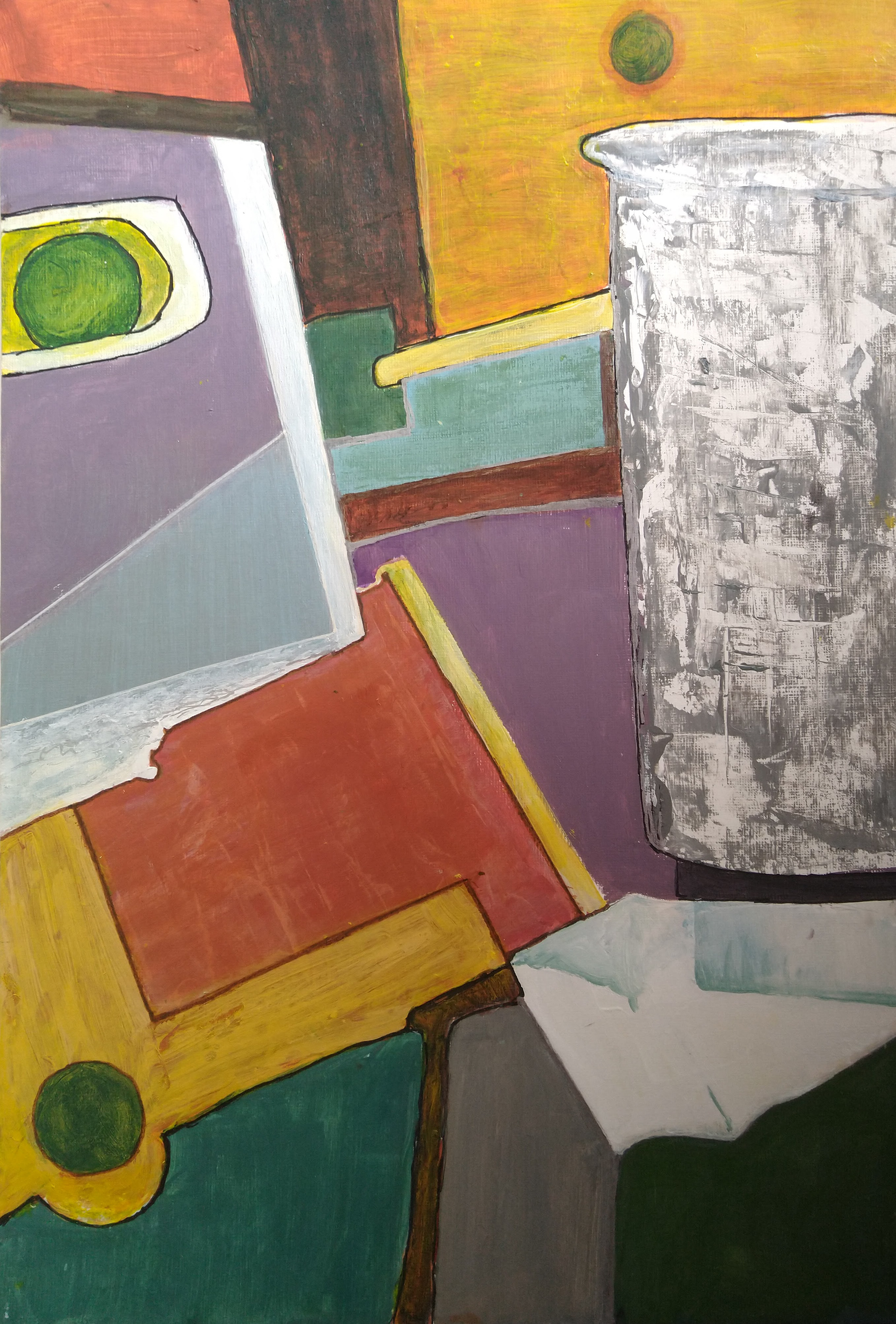 acryl op papier 30 x40 cm