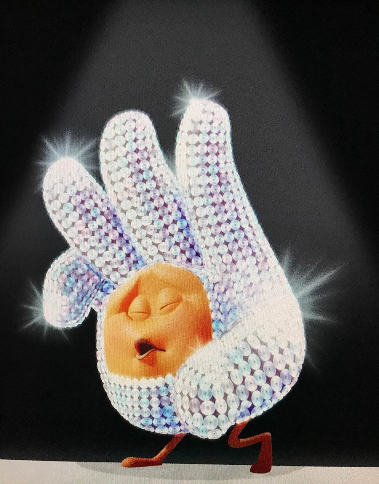 Painting of Hand Being a Rock Star