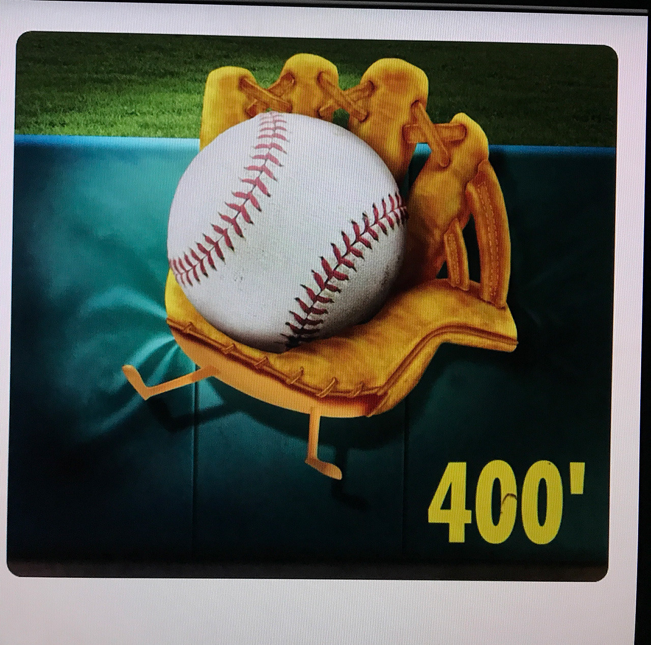 Painting of Hand Playing Baseball