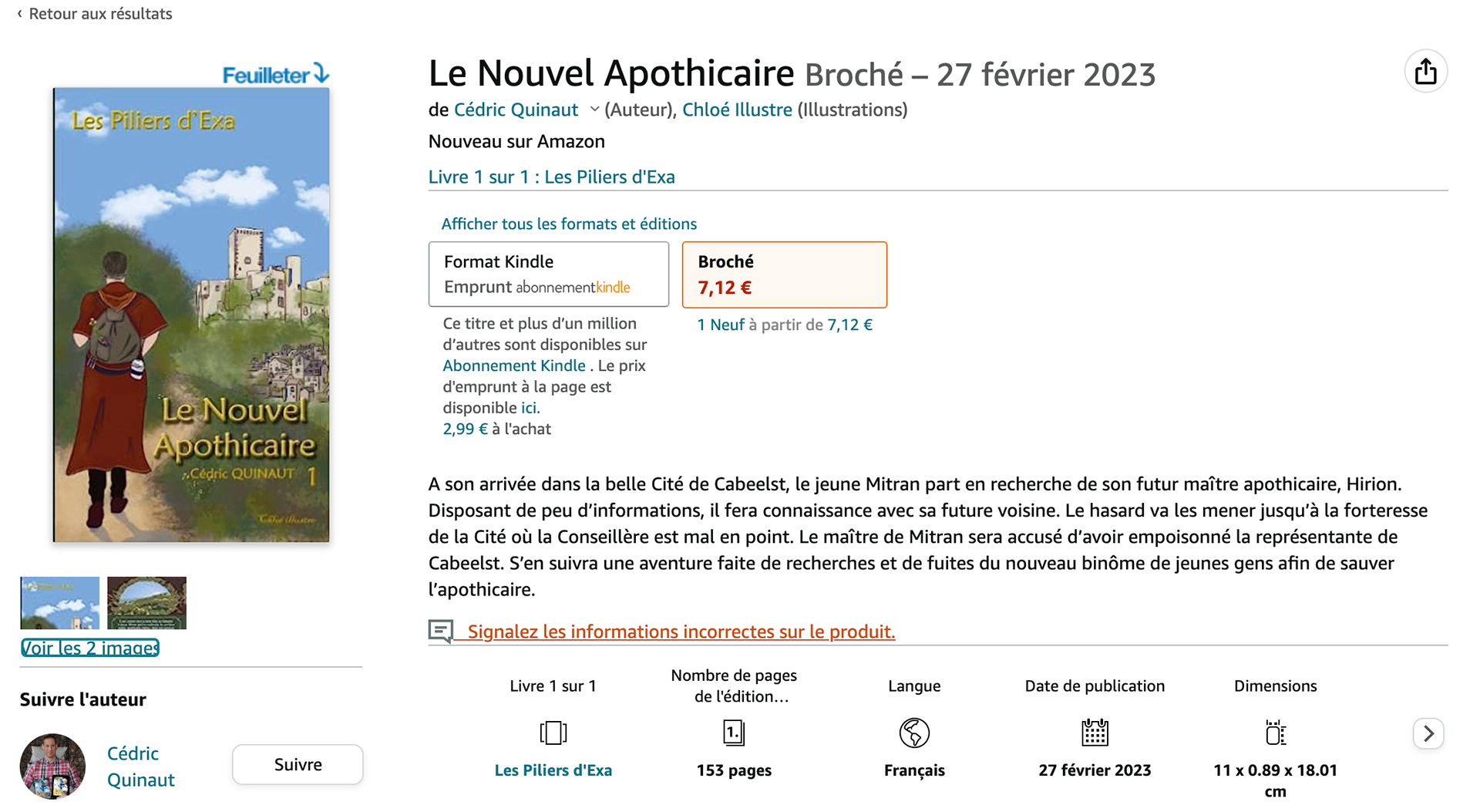 Couverture du livre auto édité