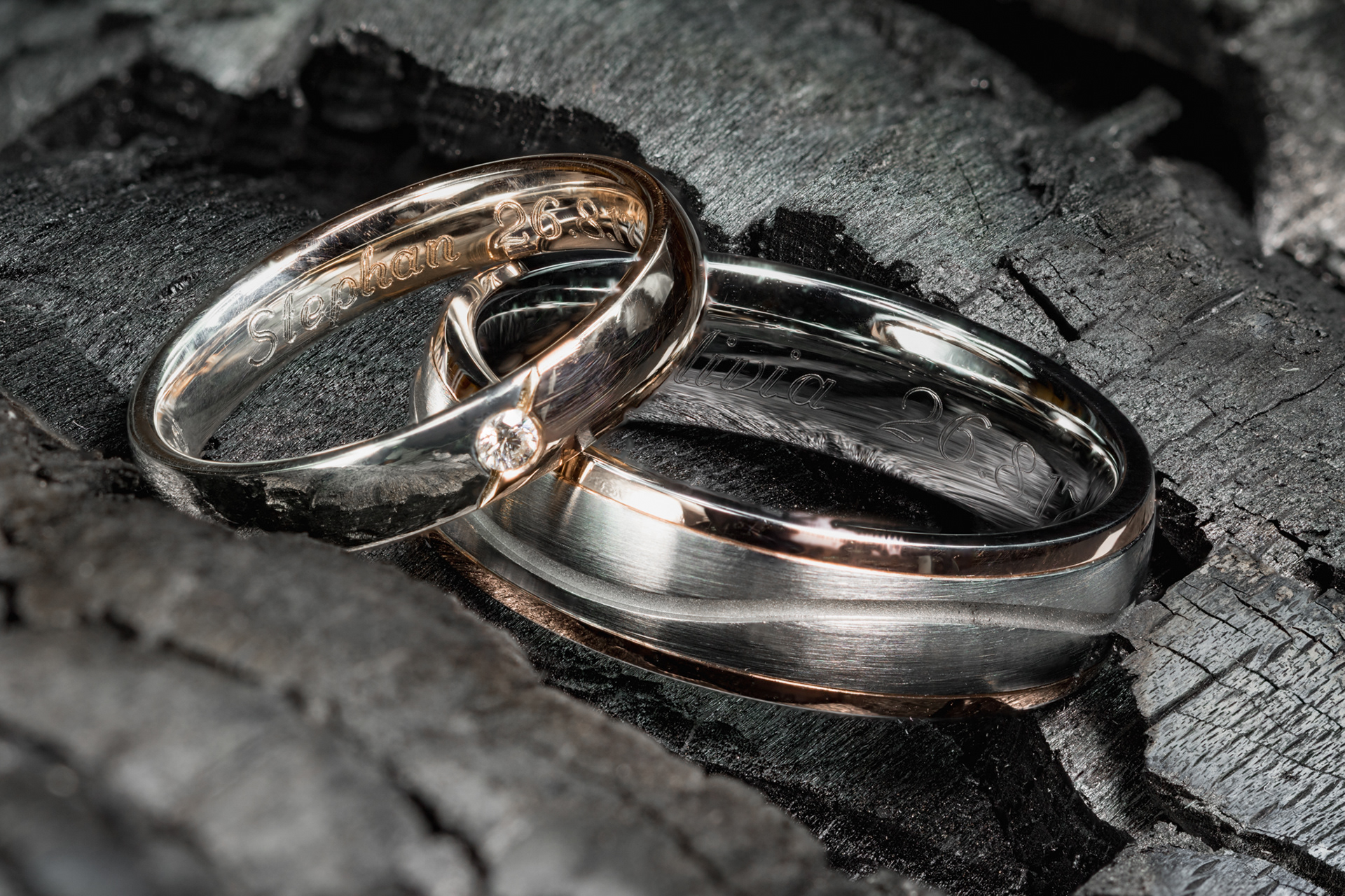 wedding rings Olivia & Stephan