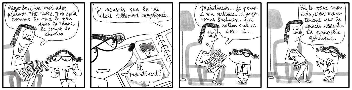 Voir la vie en noir, s'habiller gothique.