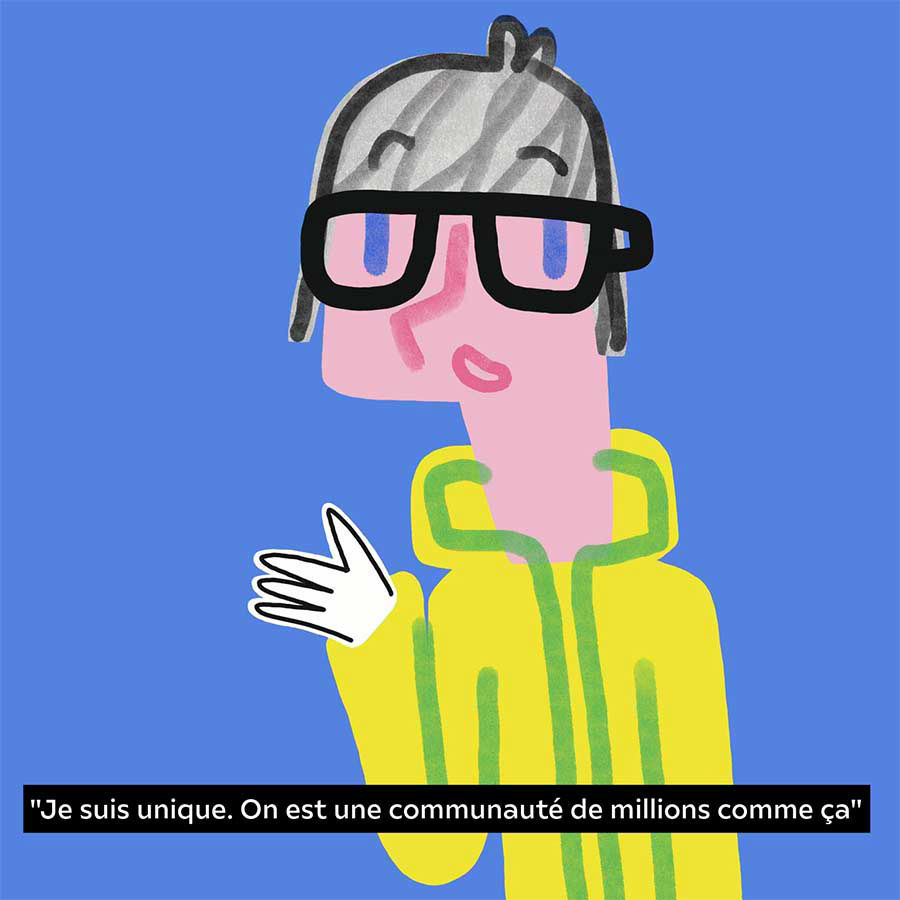 Dessin personnage unique