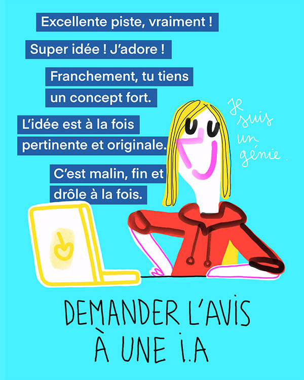 Dessin d'humour sur l'IA