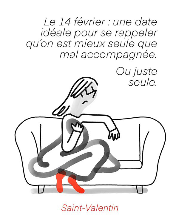 Saint-Valentin et humour