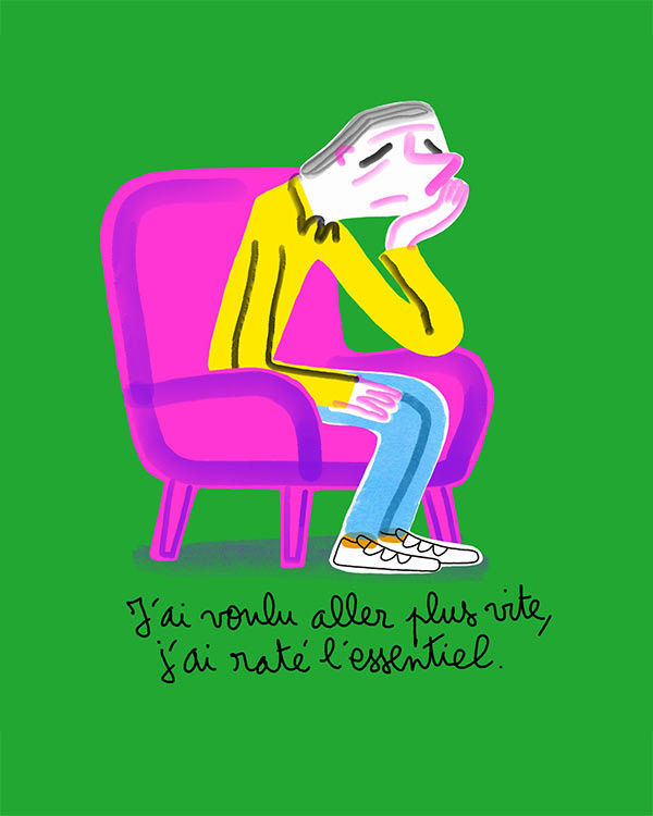 Dessin personne âgée