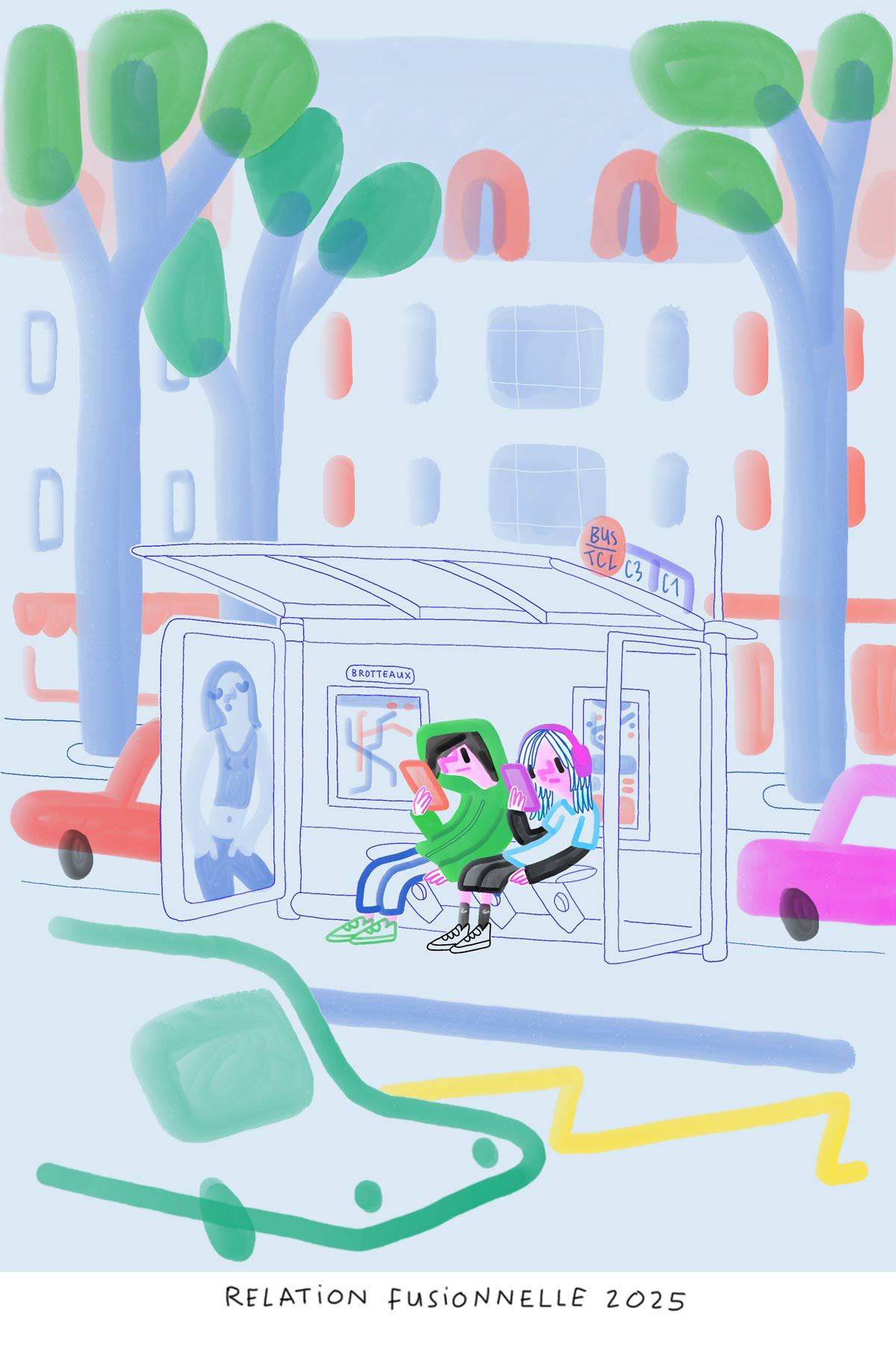 illustration amour adolescent