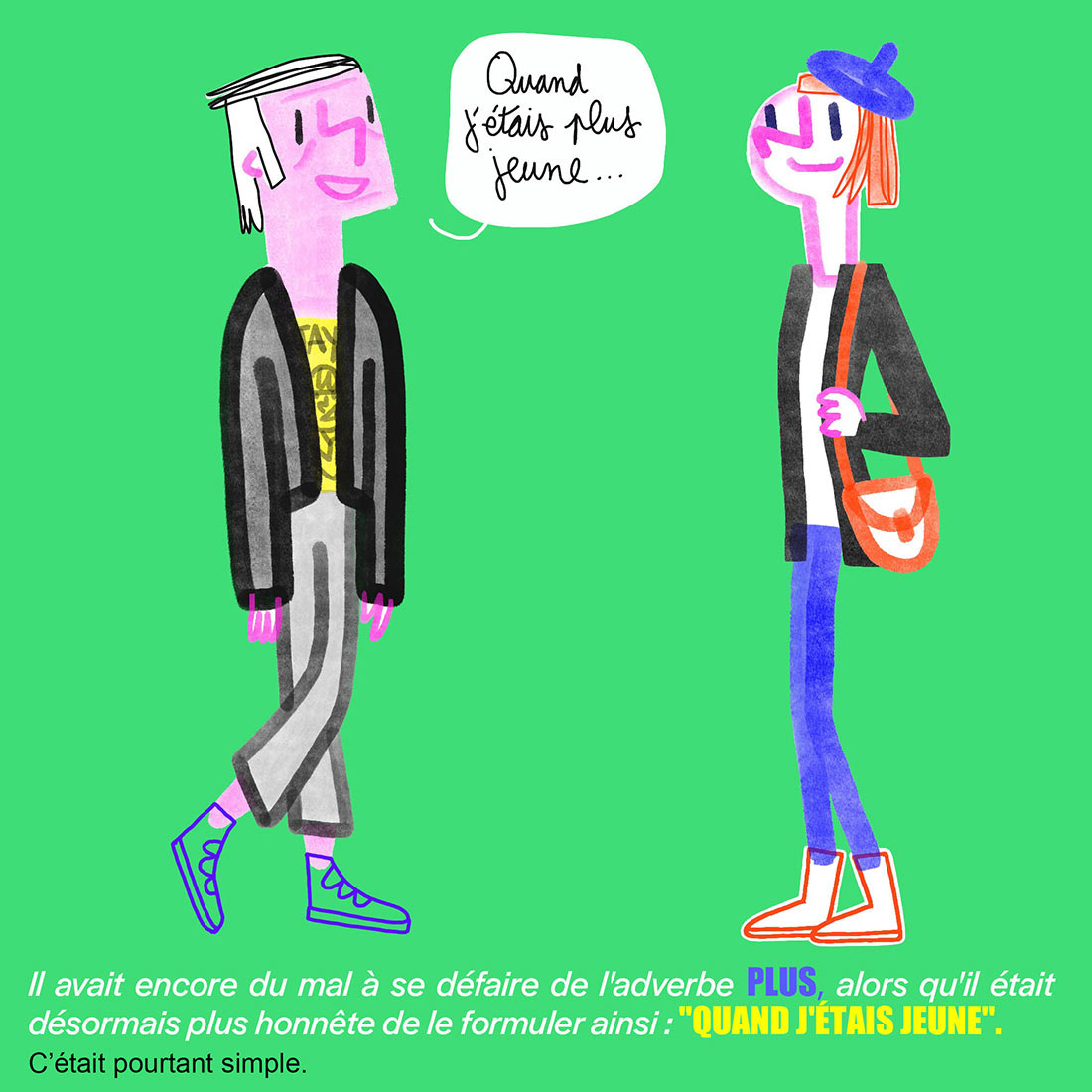 Dessin d'un homme et une femme