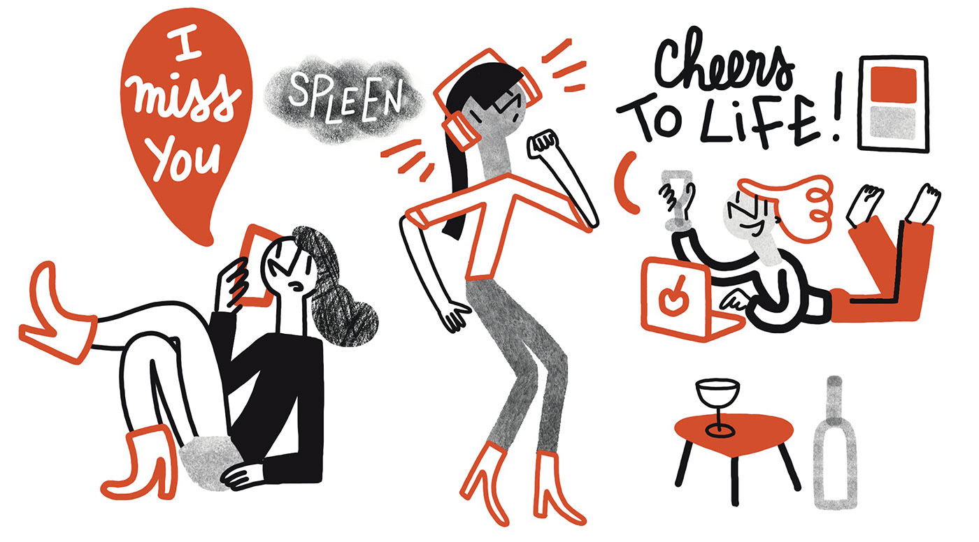 illustration femmes qui s'amusent