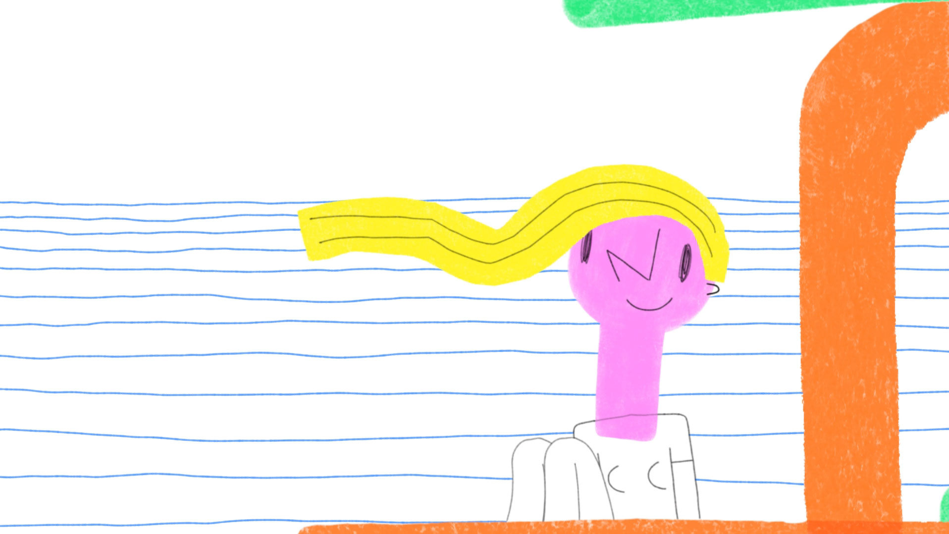 Dessin animation femme
