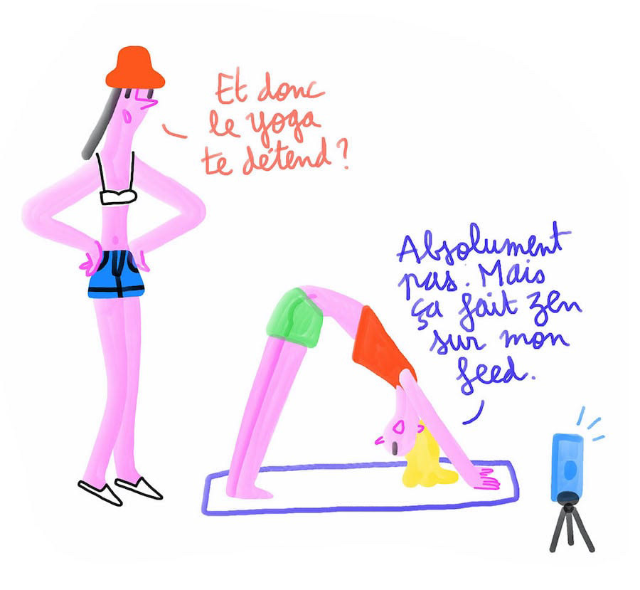 Yoga sur mon feed
