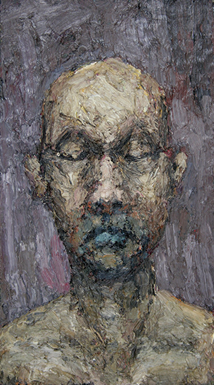 Muzzle, oil on board, 17 x 11
