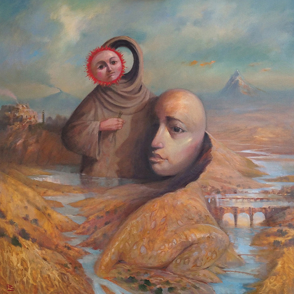 Arcadia, oil on canvas, 36" x 36"