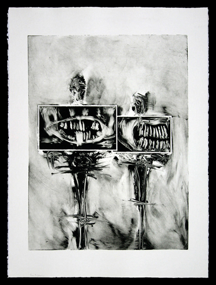Silent Witnesses, Monotype, 21 x 15
