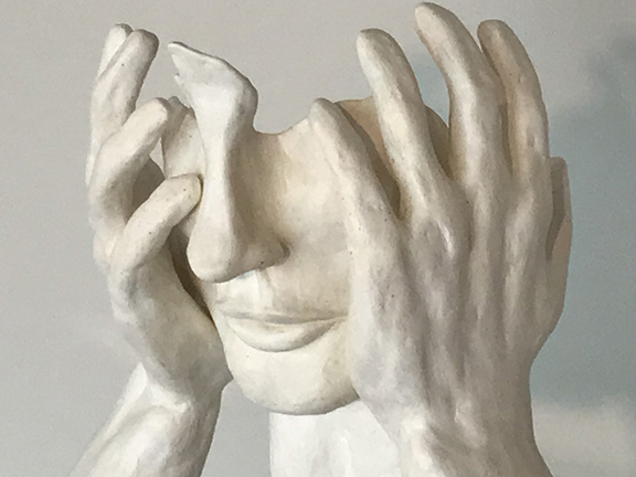 Try, hand-built stoneware, 24w x 16h x 7d