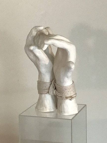 Freedom, hand-built stoneware, 5w x 13h x 5d