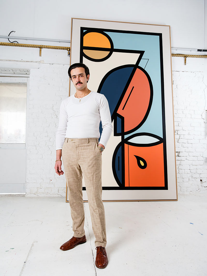 Portrait d'Yrak, peintre à Mulhouse