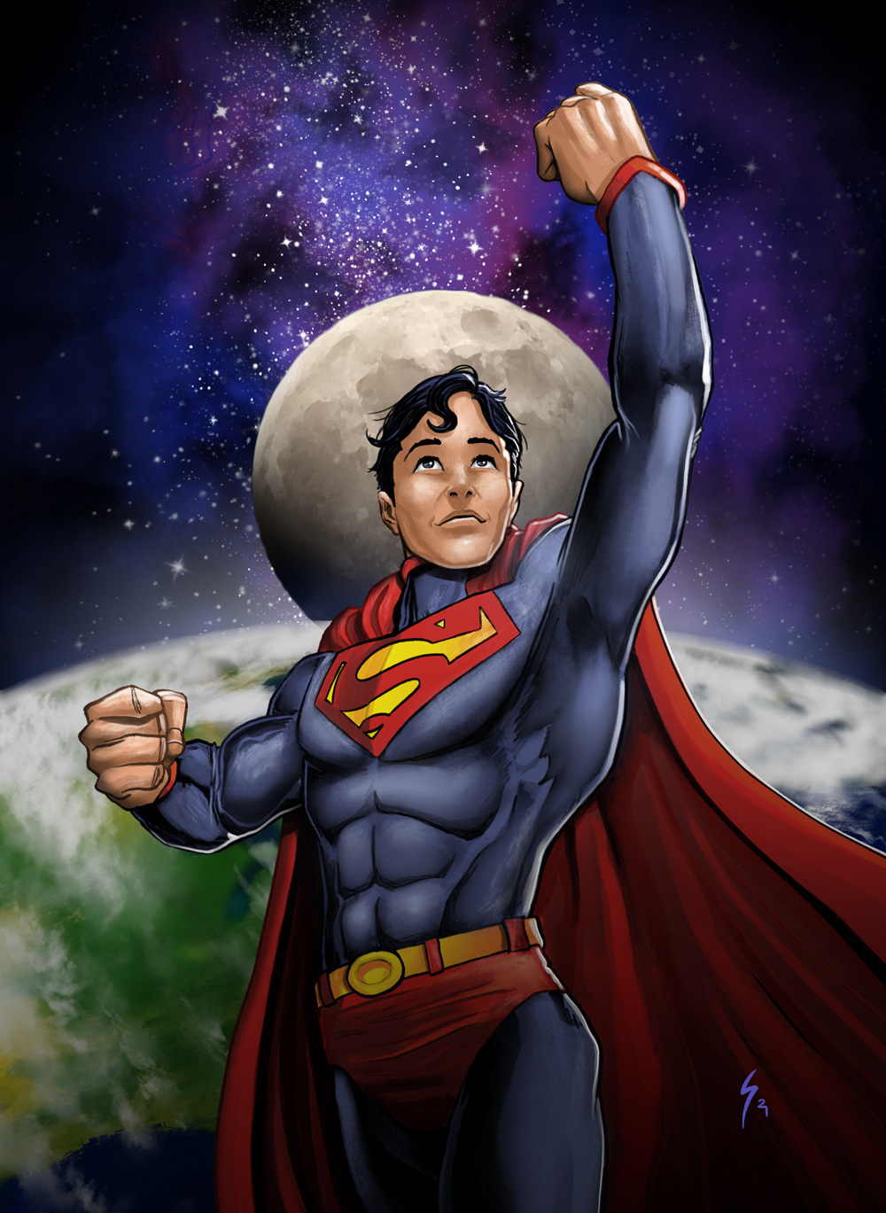 Cartoony Superman