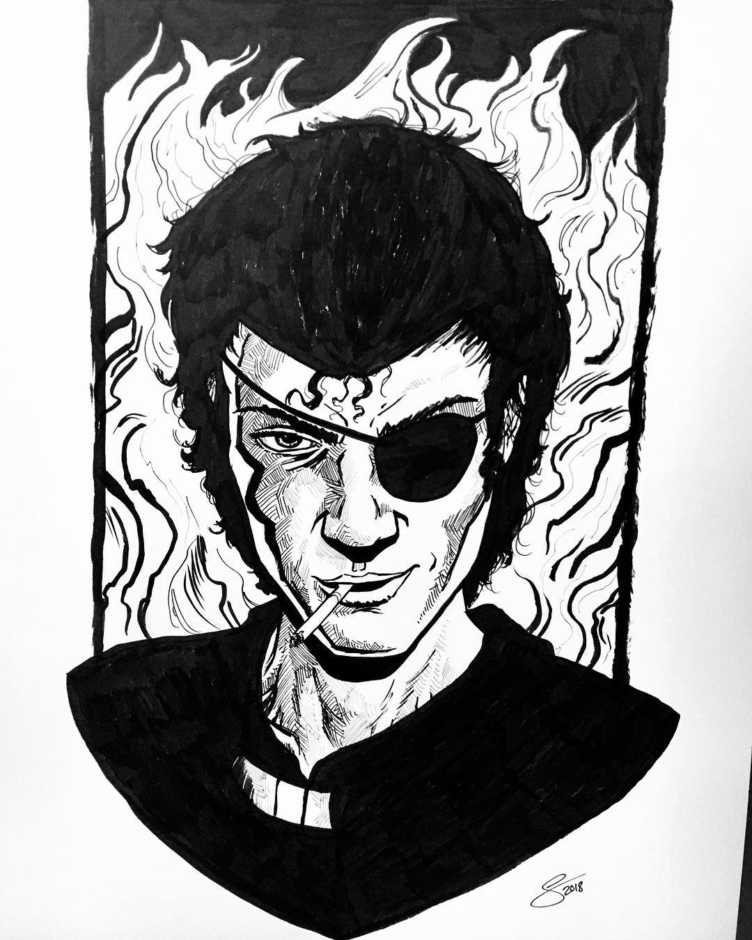 Jesse Custer, $75, ink on 11x17 Bristol