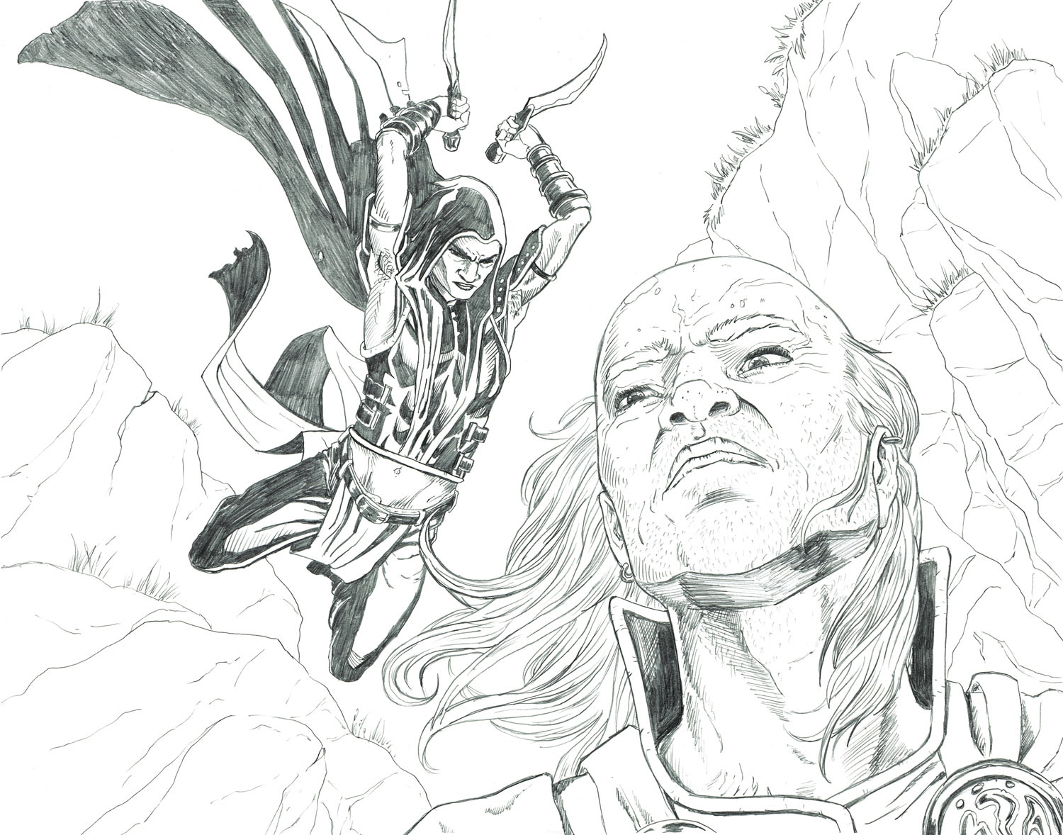 Rogue's Prey, $150, pencil on 11x14 Bristol