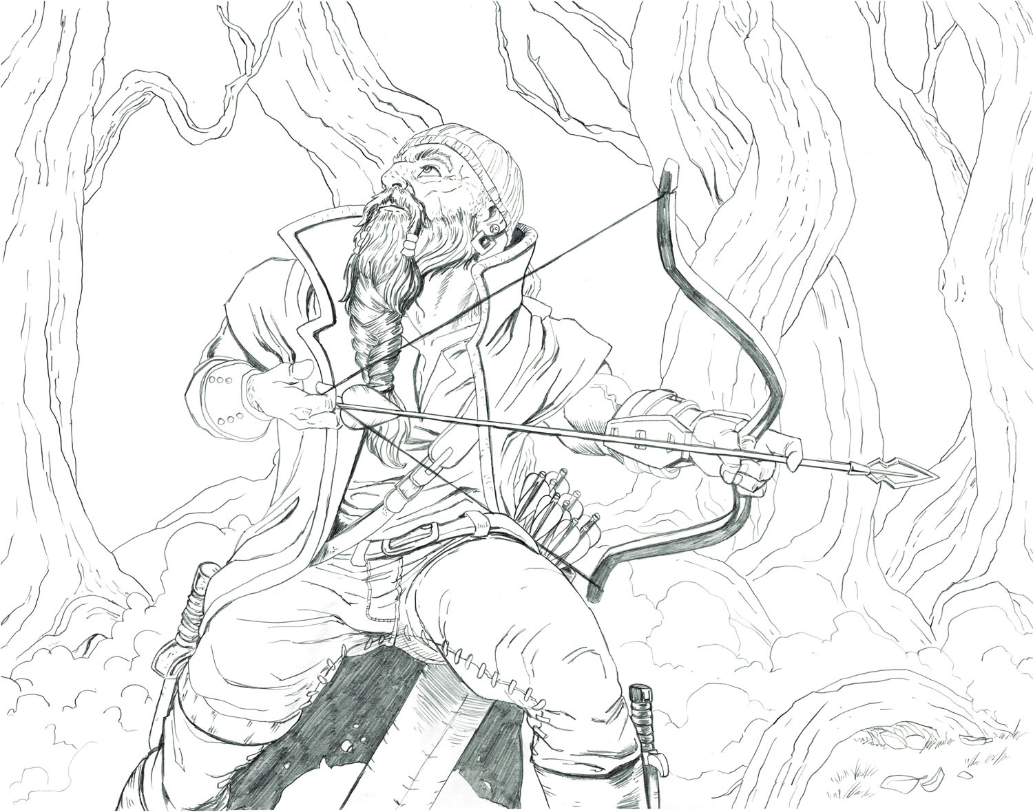 Ranger's Hunt, $150, pencil on 11x14 Bristol