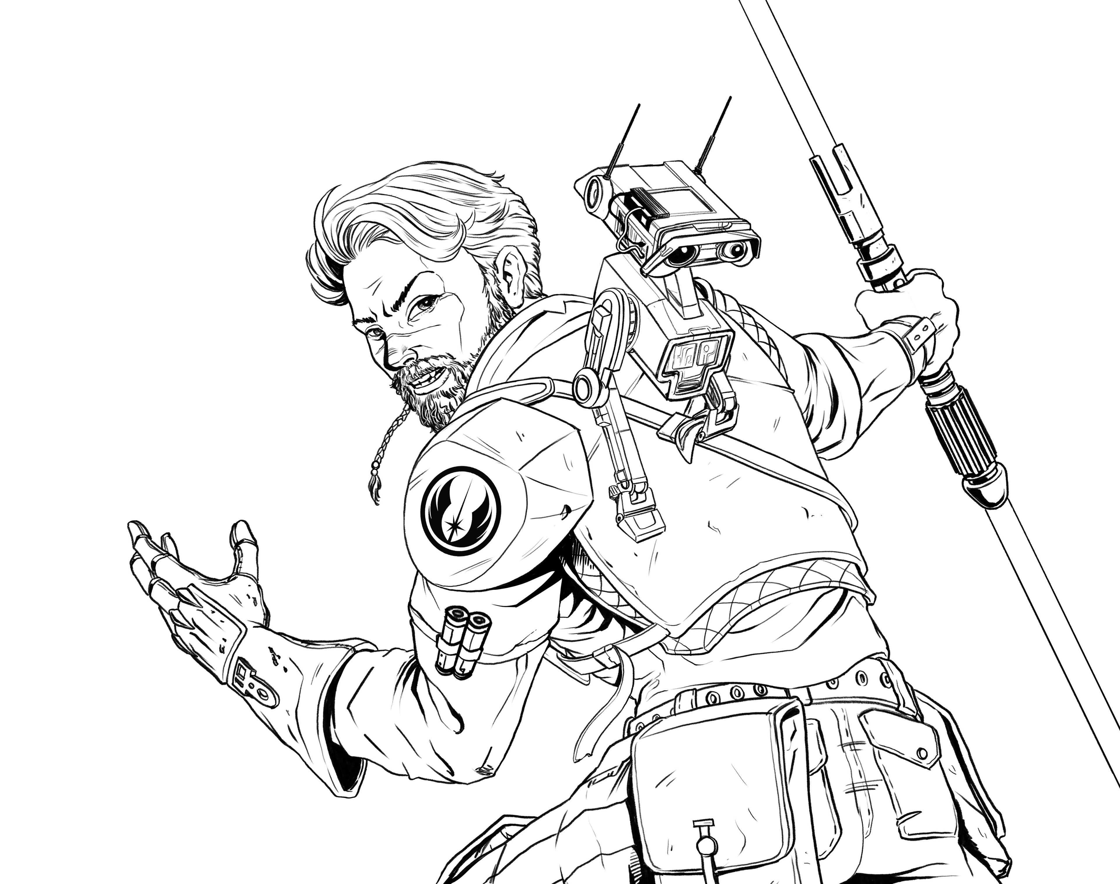 Cal Kestis, digital pencils
