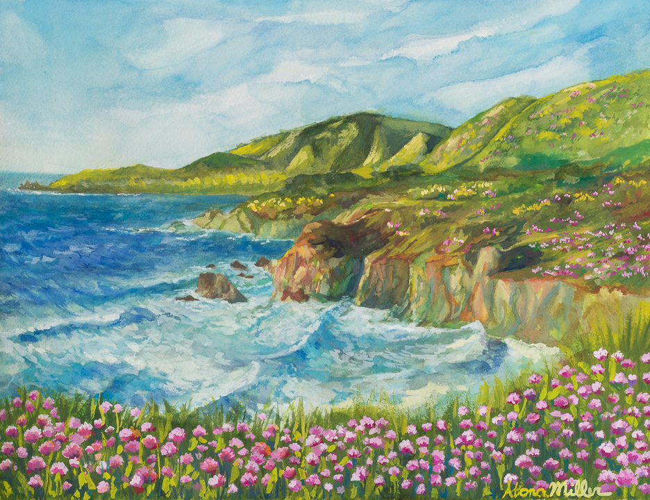 "Flowers by the Shoreline"