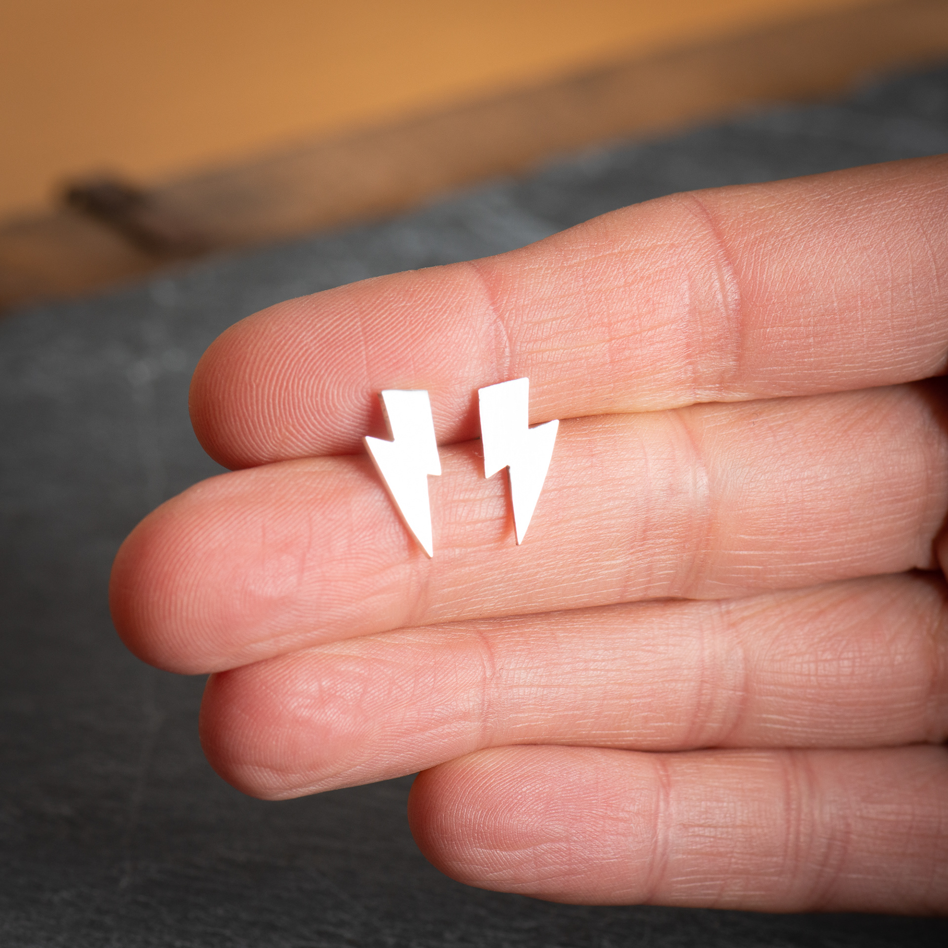 Lightning Bolt Studs - £20