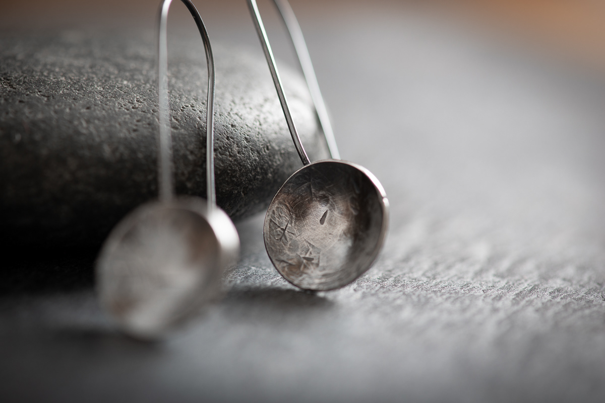 Textured Dish Earrings SOLD