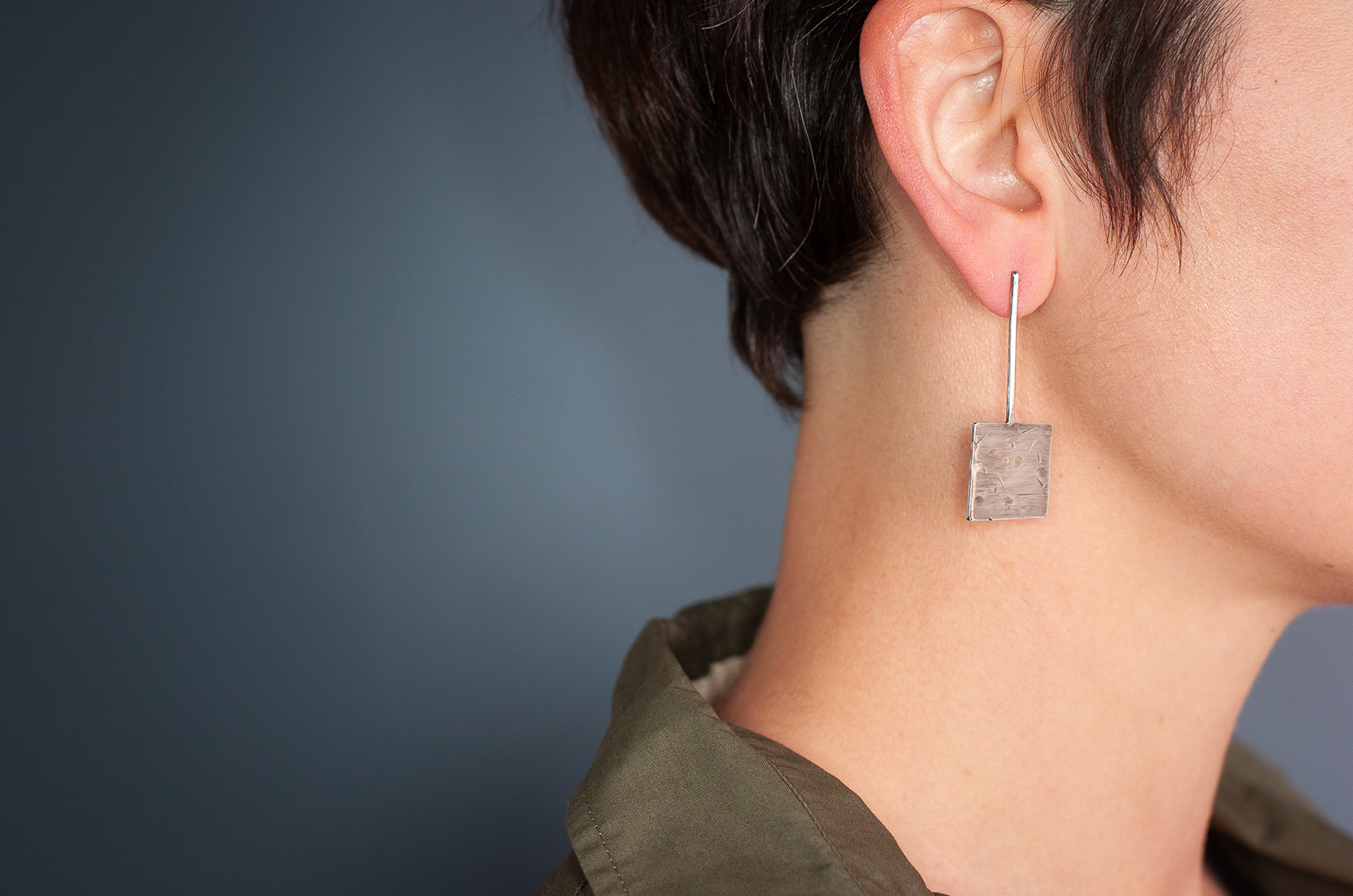 Square Earrings - Sold