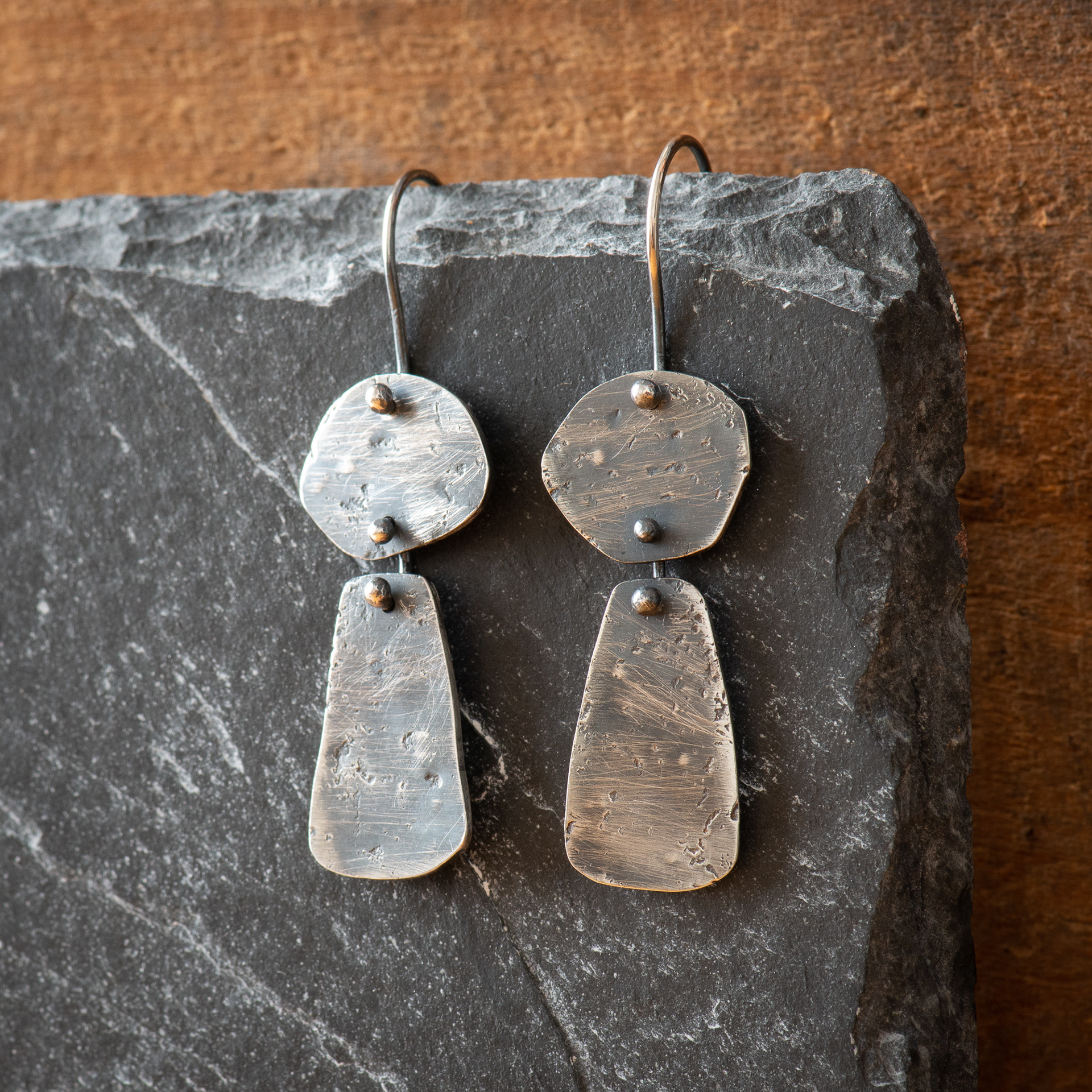 Textured Earrings - SOLD