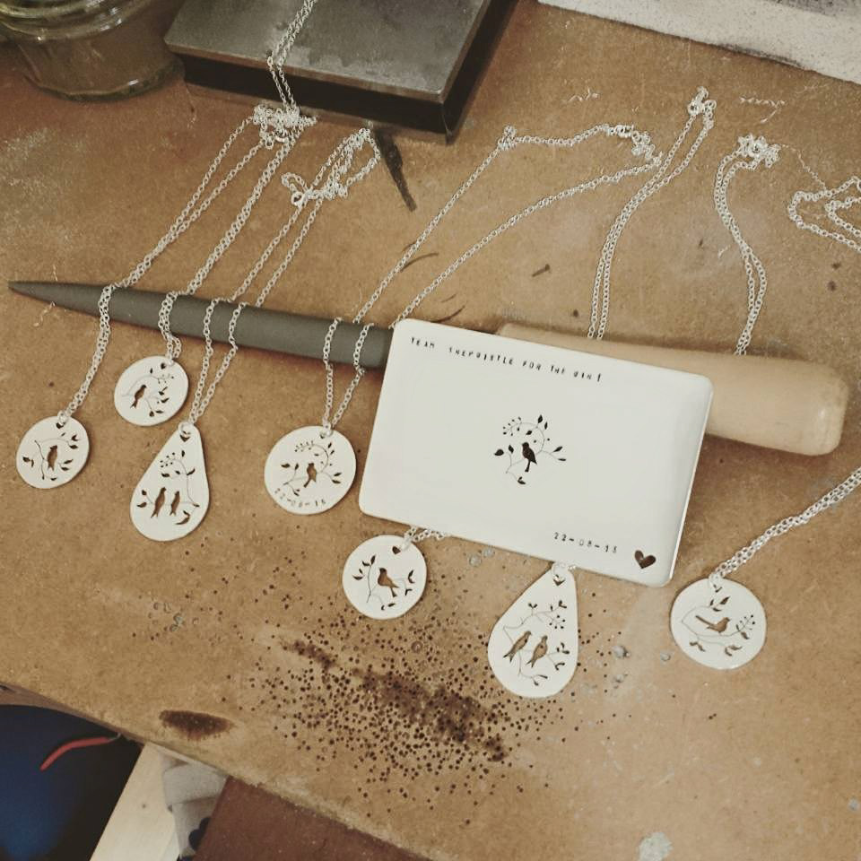 Bridesmaid necklaces and wallet insert gift