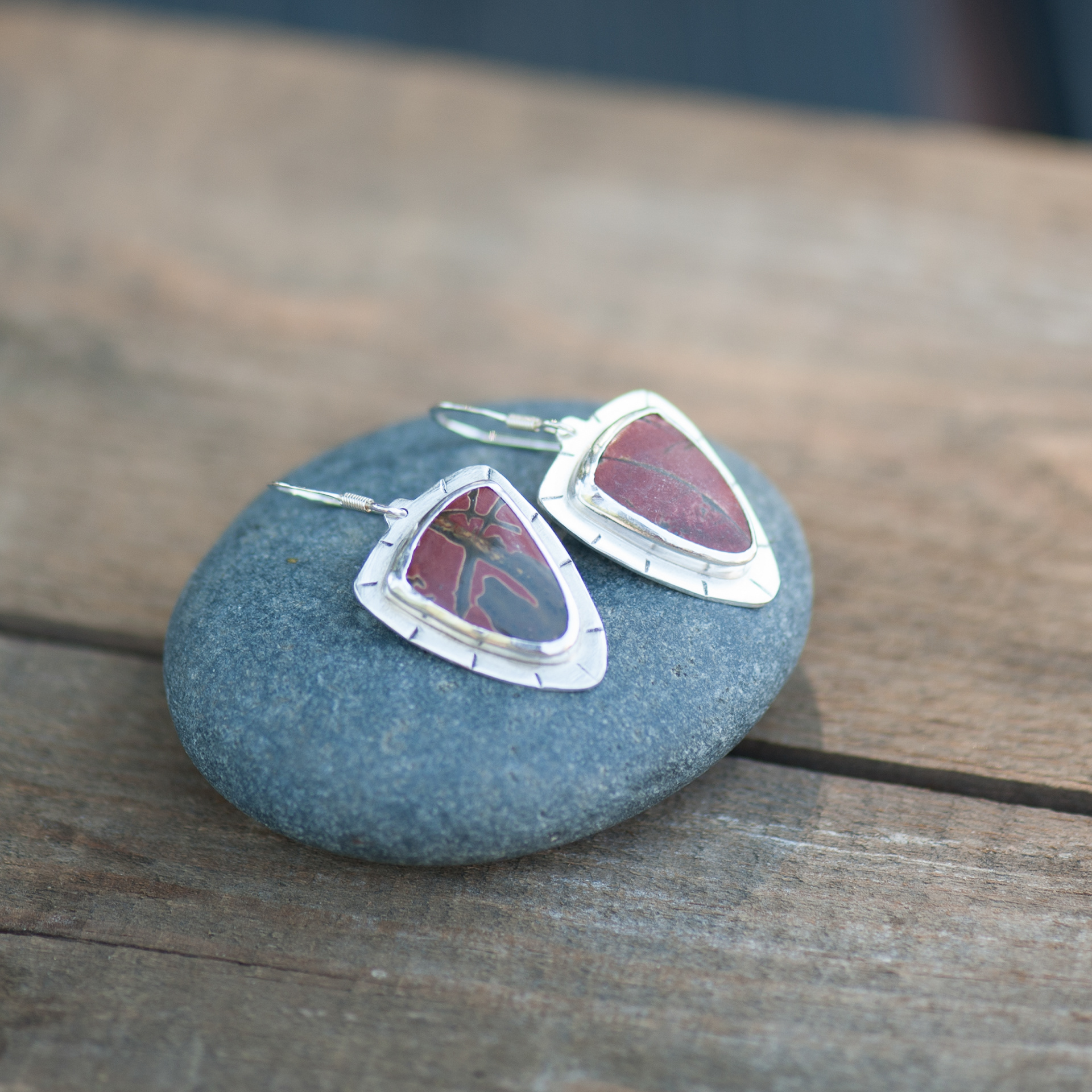 Picasso Jasper Earrings- Sold