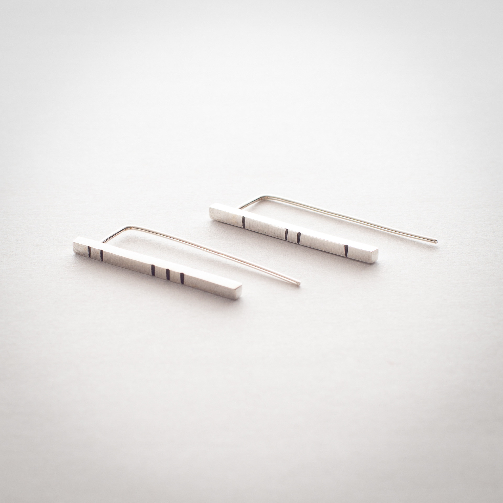 Lined Threader Earrings - SOLD