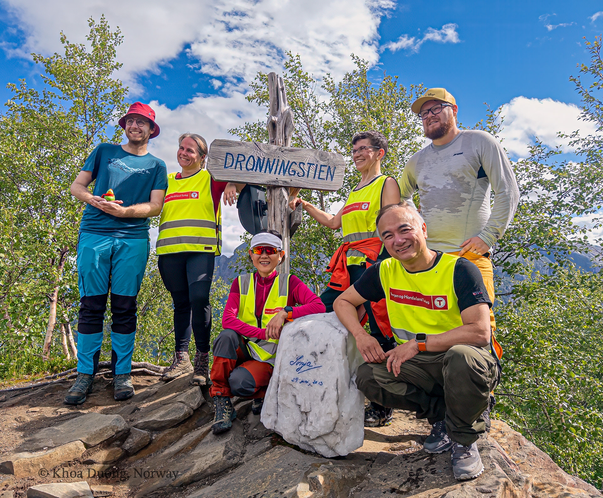 Lukas, Lotte, Hoa, Kirsen, Waldemar og Khoa