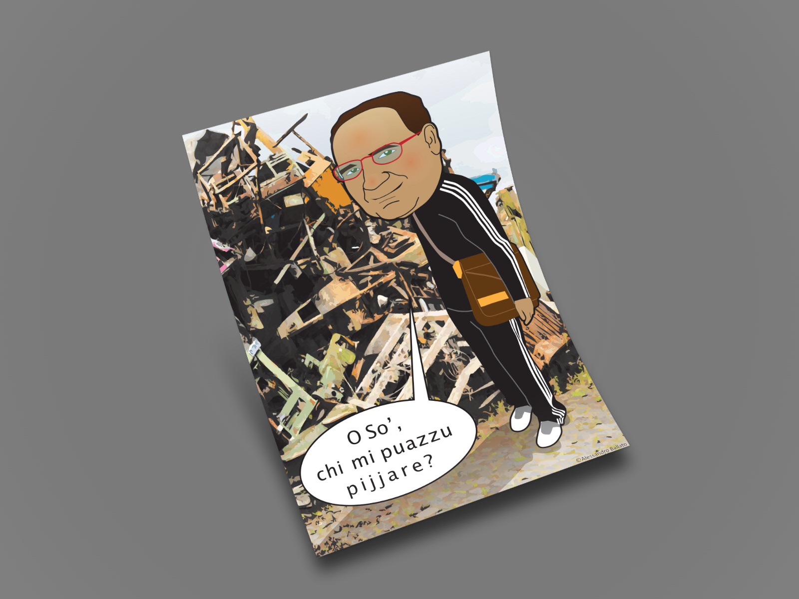 Tischkarte für den 50. Geburtstag