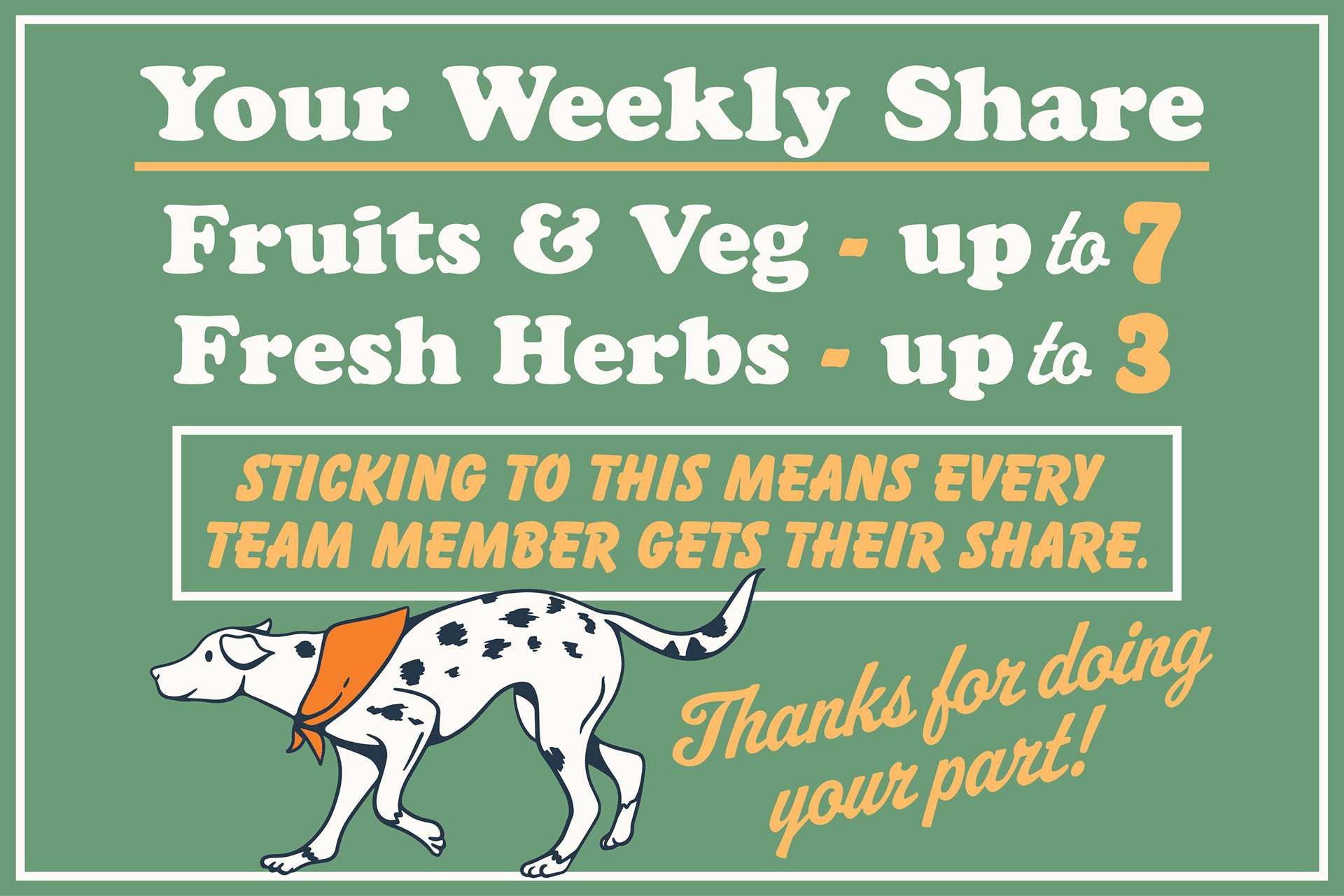 Farmers Market Signage